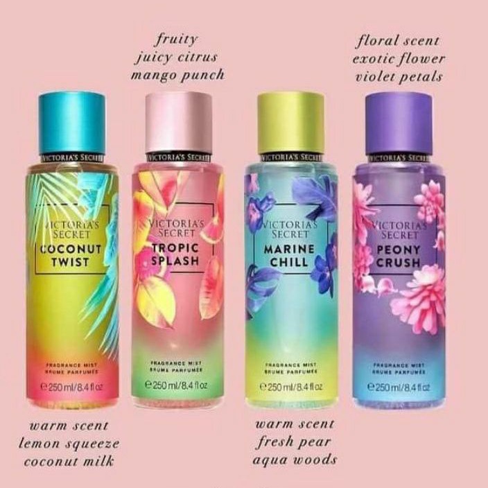 Victoria s Secret Fragrance Tropic Splash Marine Chill Peony