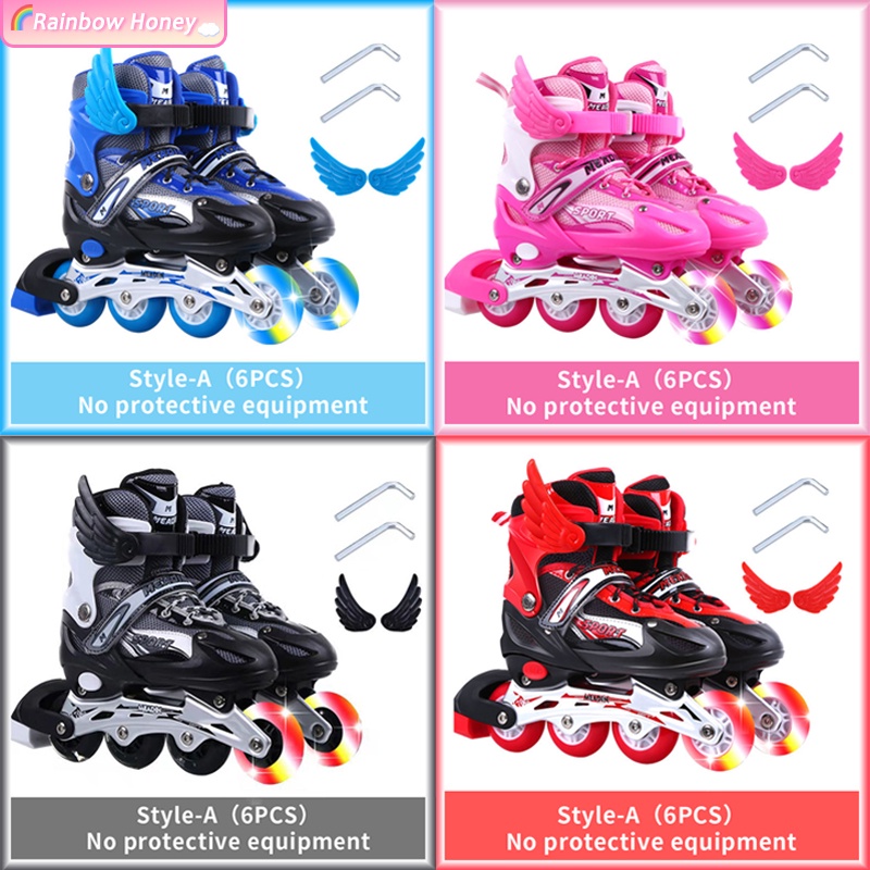 RB🌈Kasut Roda 4 Tayar Murah Kids Flash Wheel Kasut Roda Budak Lelaki