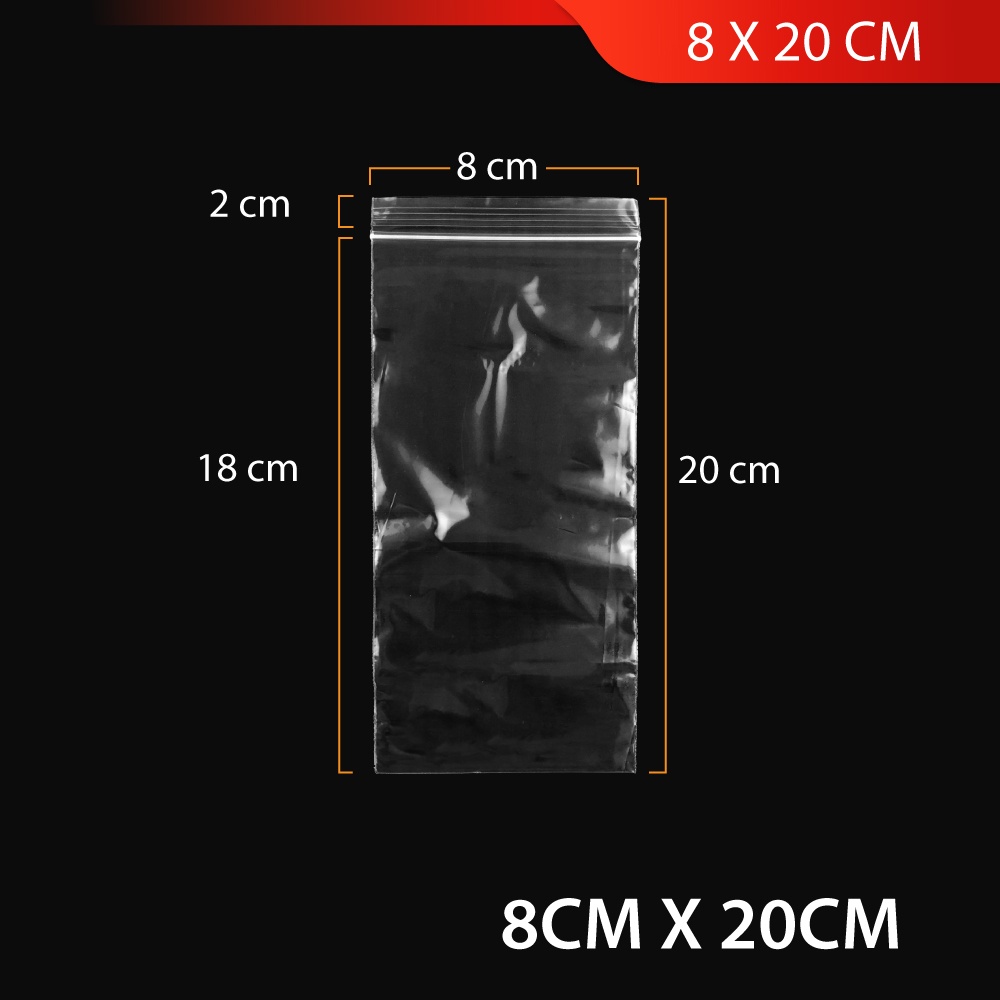 (100pcs / Pack) Zip Bag Plastic Bag Zipper Bag Travel Storage Plastic