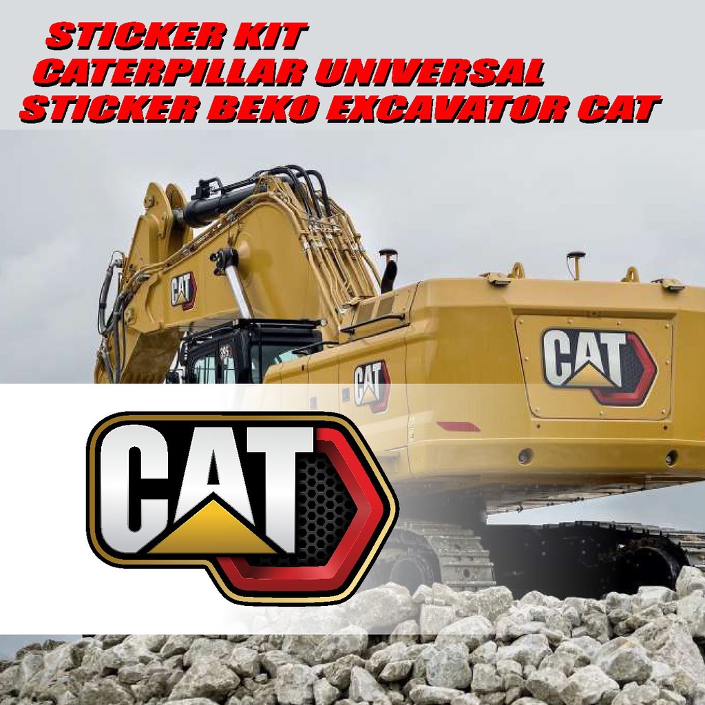 UNIVERSAL CATERPILLAR CAT STICKER EXCAVATOR BEKO STICKER CAT BEKO CAT ...