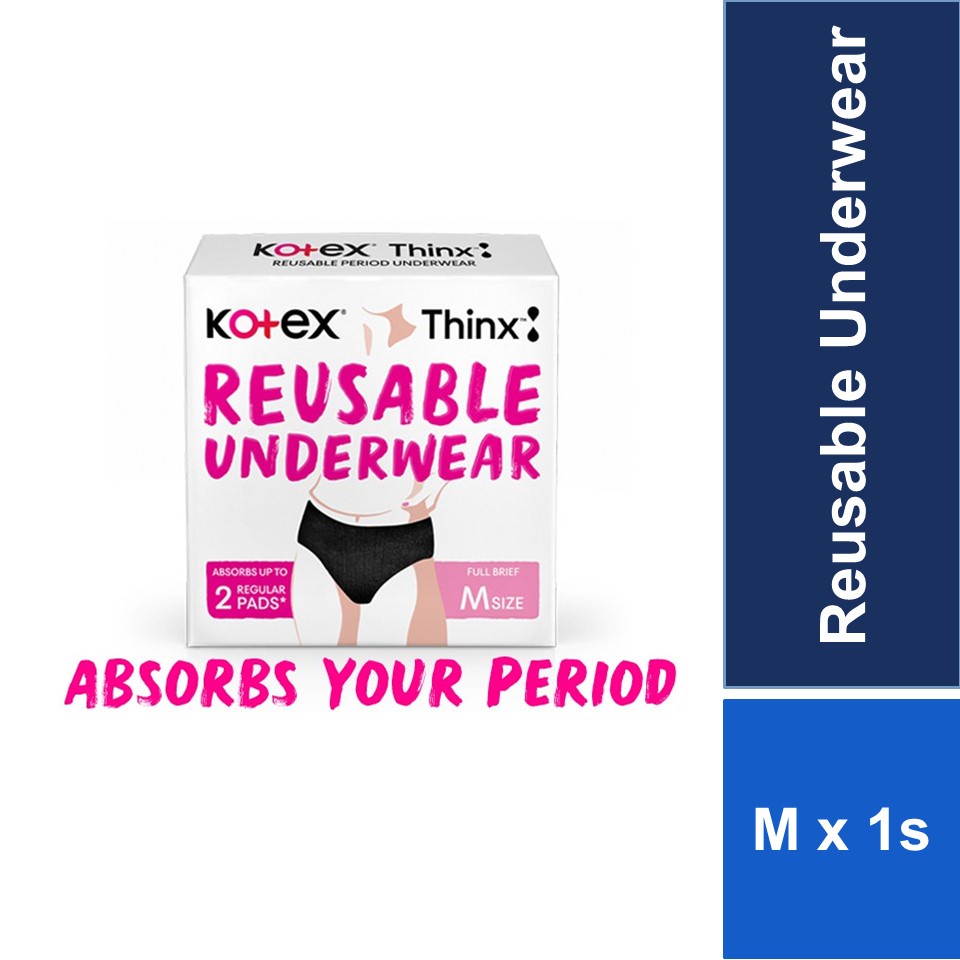 Kotex Reusable Period Underwear M size x 1 pcs