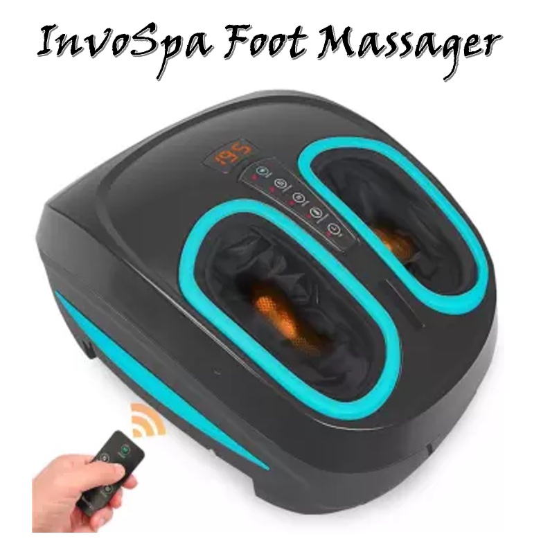 Happypal Invospa Shiatsu Foot Massager Machine With Heat Electric Deep Heat And Air Compression 