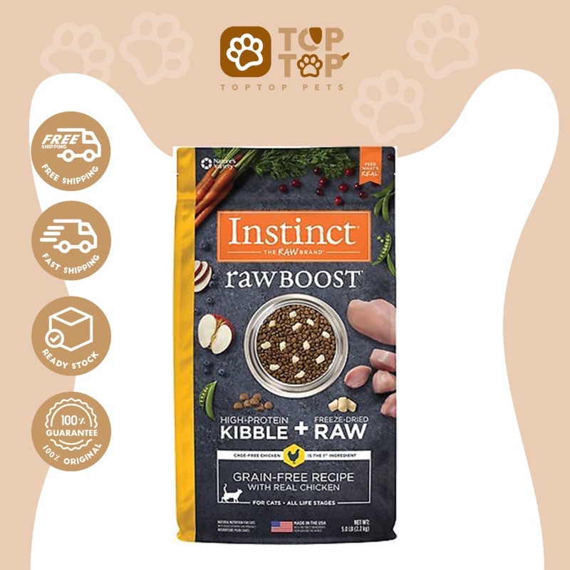 Instinct Cat Raw Boost Grain Free Real Chicken 2.2kg Shopee Malaysia
