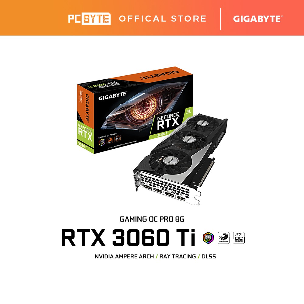 GIGABYTE NVIDIA GeForce RTX 3060 Ti GAMING OC PRO 8GB GDDR6