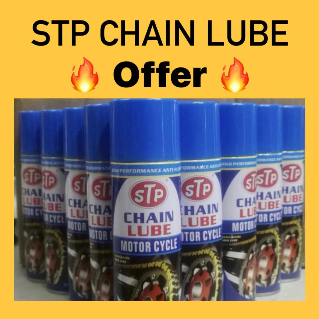 STP CHAIN LUBE 100 ANTI FLING MOTORCYCLE STP CHAIN LUBE SPRAY RANTAI