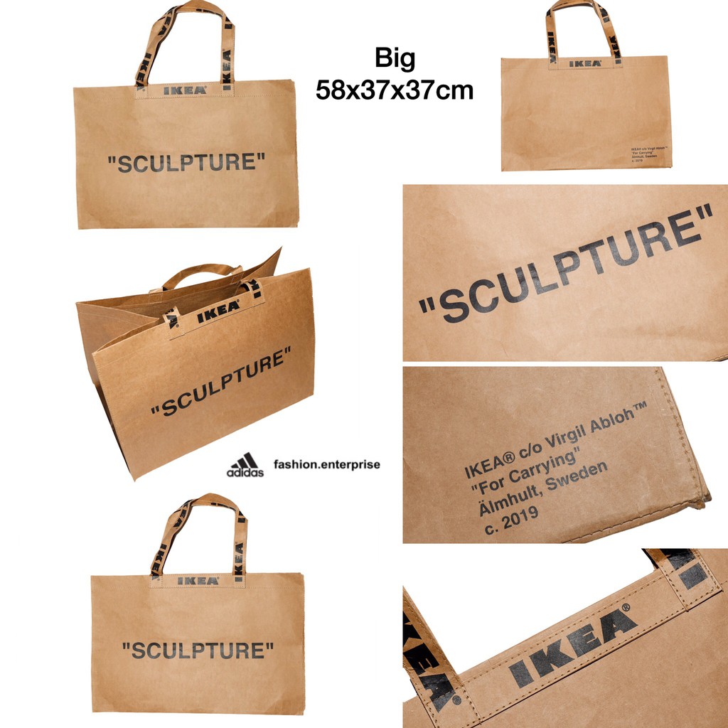 Limited! Virgil Abloh x Ikea - Markerad Sculpture Large Bag, Luxury, Bags  & Wallets on Carousell