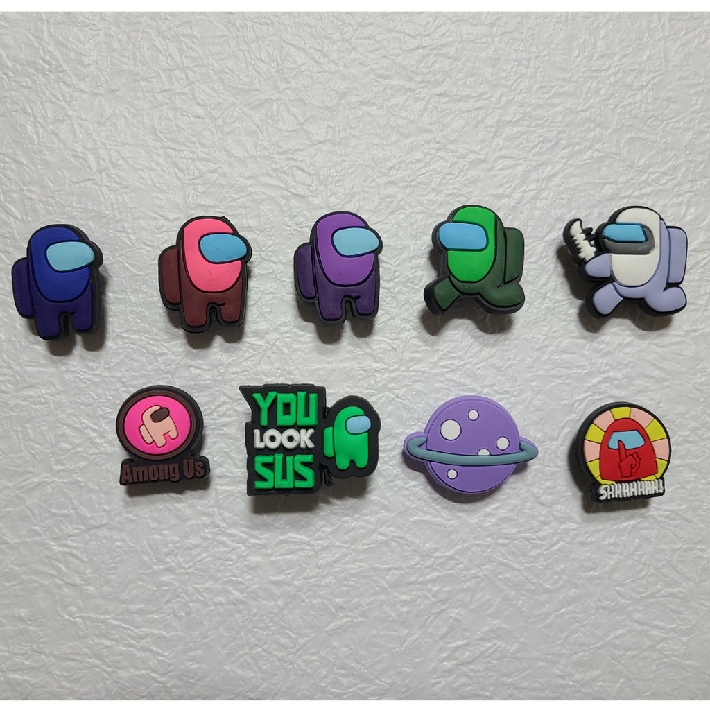 Crocs jibbitz Among us ver. 2 Crocs Zibitz Set (9pcs) Shopee Malaysia