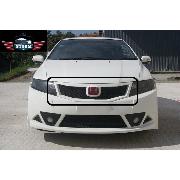 HONDA CITY 2009 2013 ( TYPE R ) FRONT GRILL WITH 2K COLOR PAINT FRP
