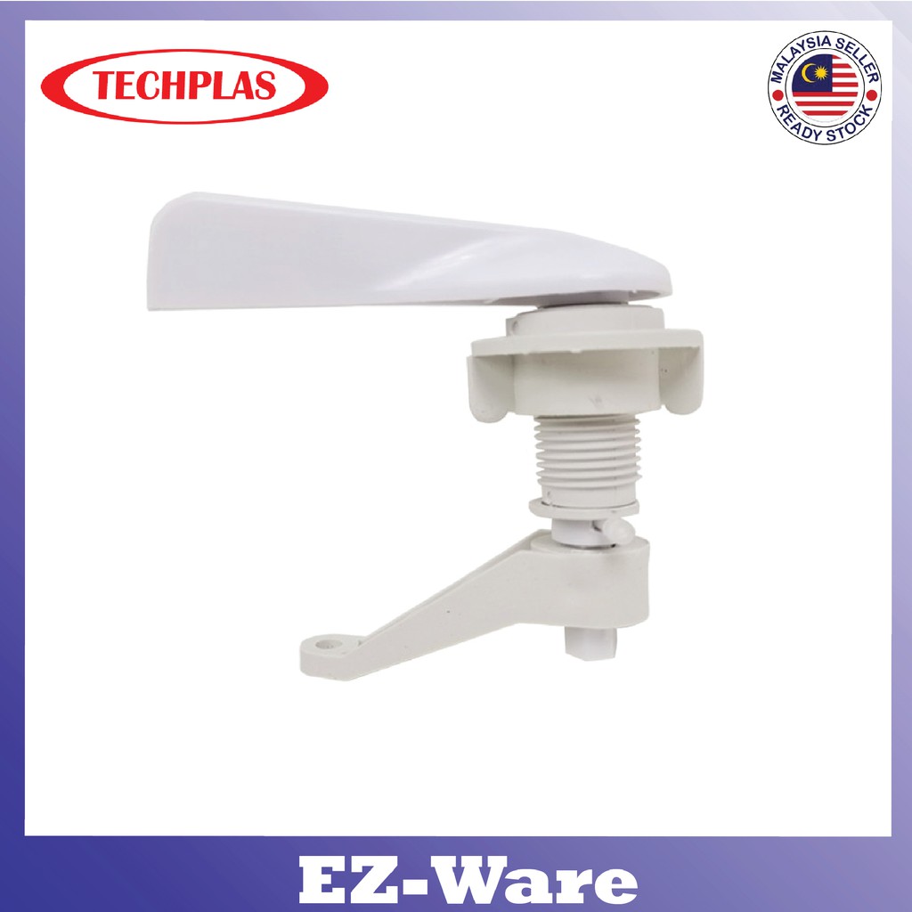TECHPLAS 1003 White Plastic L/L LEVEL HANDLE c/w plastic rod | Shopee ...