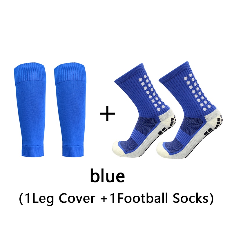 New Men Women Color Splicing Football Socks Sports Square Silicone Non ...