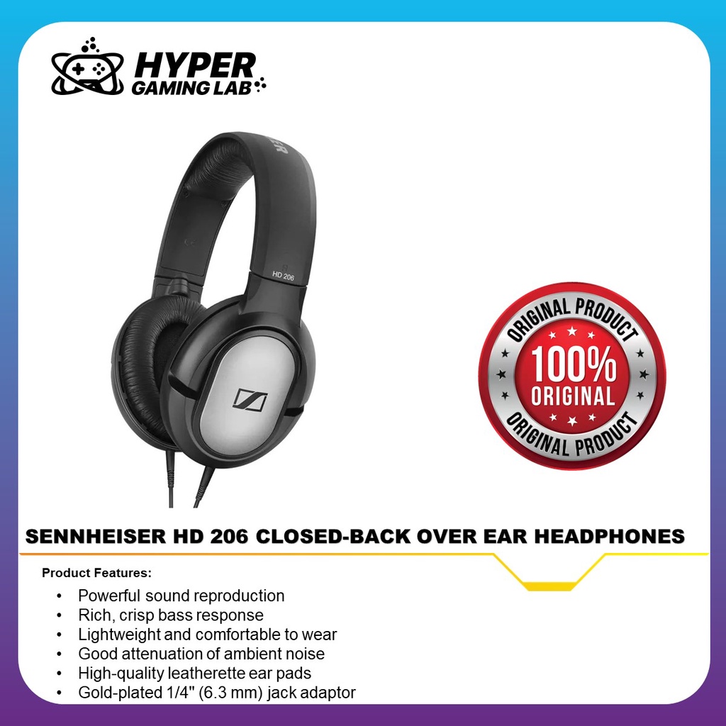 Sennheiser hd 206 discount specs