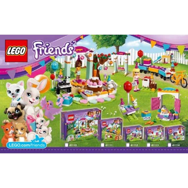 Bundle Lego Friends Birthday Series 41110 41111 41112