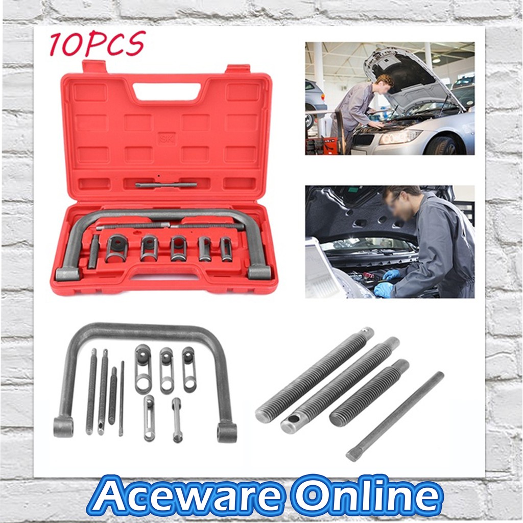 10Pcs Solid Valve Spring Compressor Auto Compression Clamp Tool ...