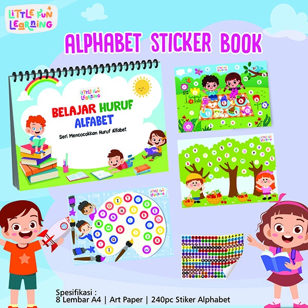 Alphabet Sticker Book - Matching alphabet letters | Shopee Malaysia