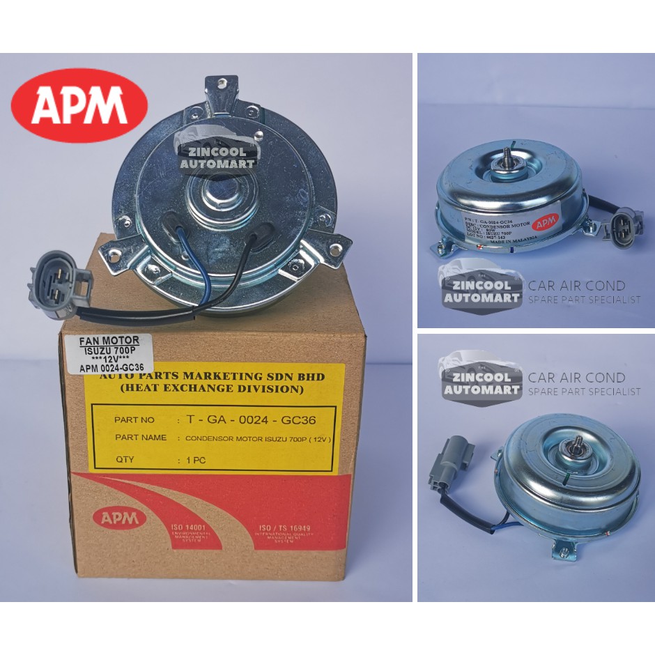 Isuzu Lorry 700P AirCond Condenser Fan Motor 12V/24V 💯 Original APM