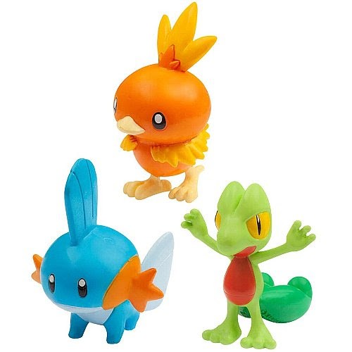 Figure Pokemon Moncolle Treecko Moncolle Mudkip Moncolle Torchic Figure ...