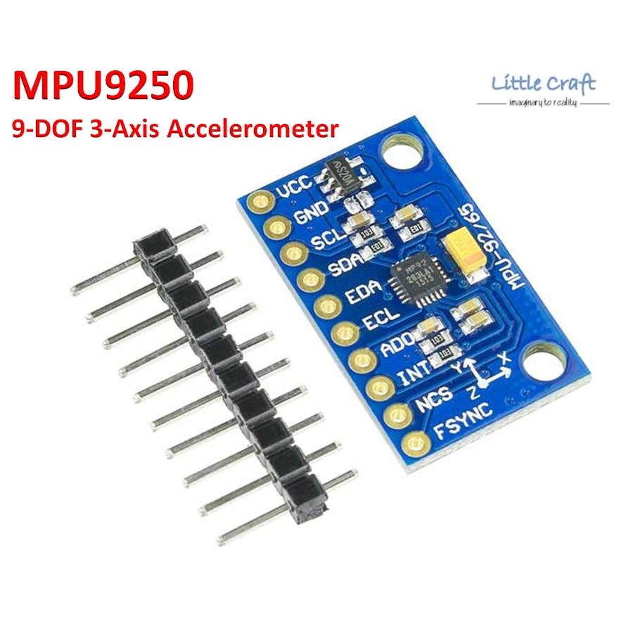 Arduino IoT MPU9250 9-DOF 3-Axis Accelerometer, Gyro & Magnetometer ...