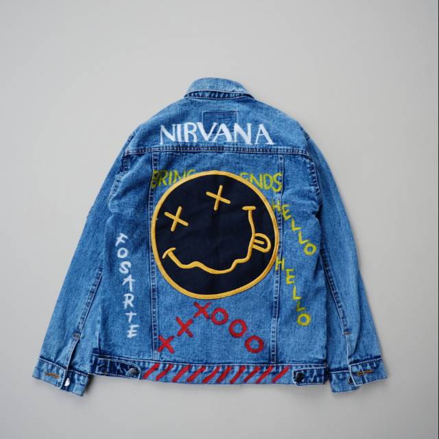 Nirvana Series Denim Jacket Shopee Malaysia