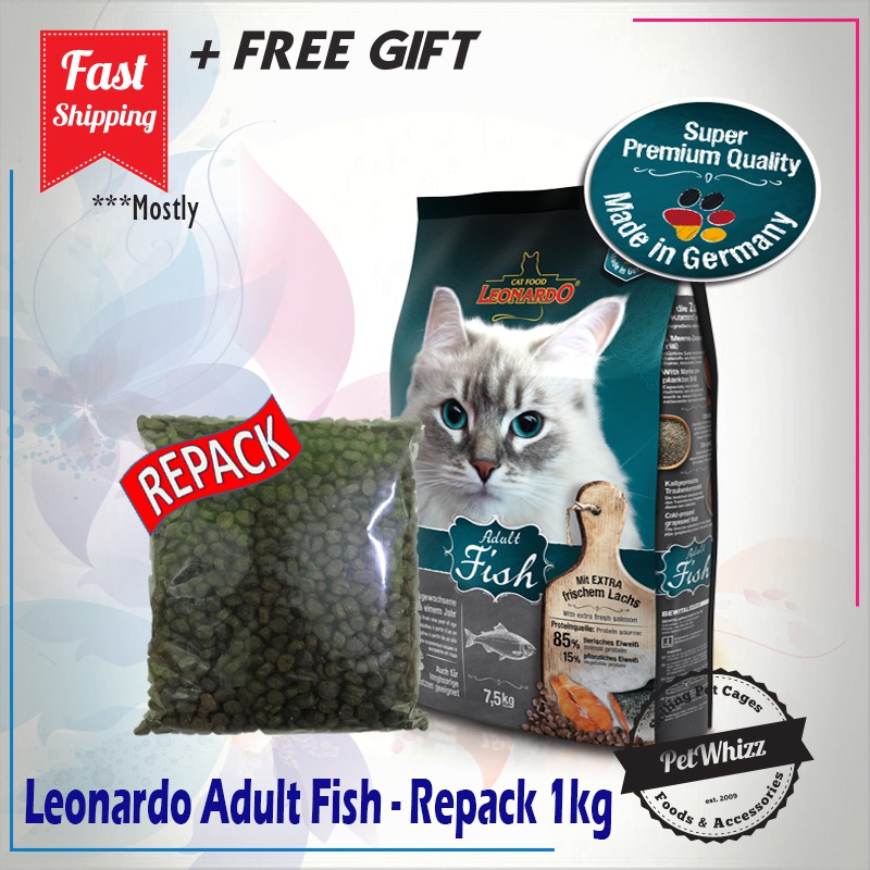 LEONARDO ADULT FISH REPACK 1KG ( 1 UNIT ) | Shopee Malaysia