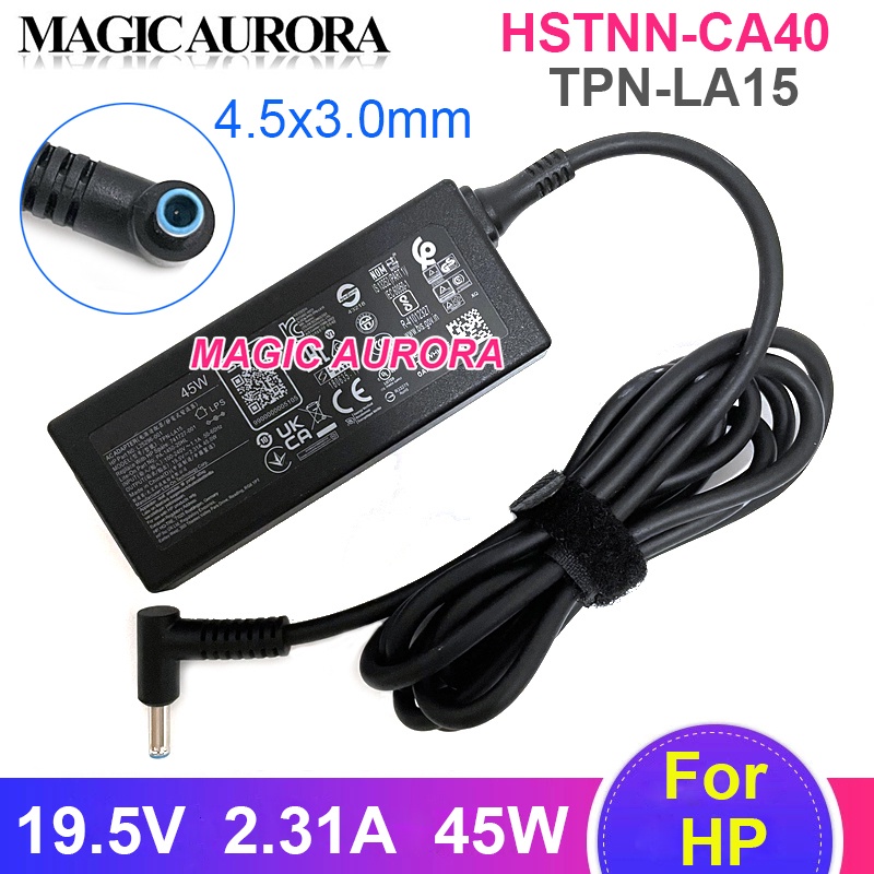 Caricabatterie HP 19.5V 45W Per Notebook Pavilion 15-F209WM 15-F211WM Con Cavo