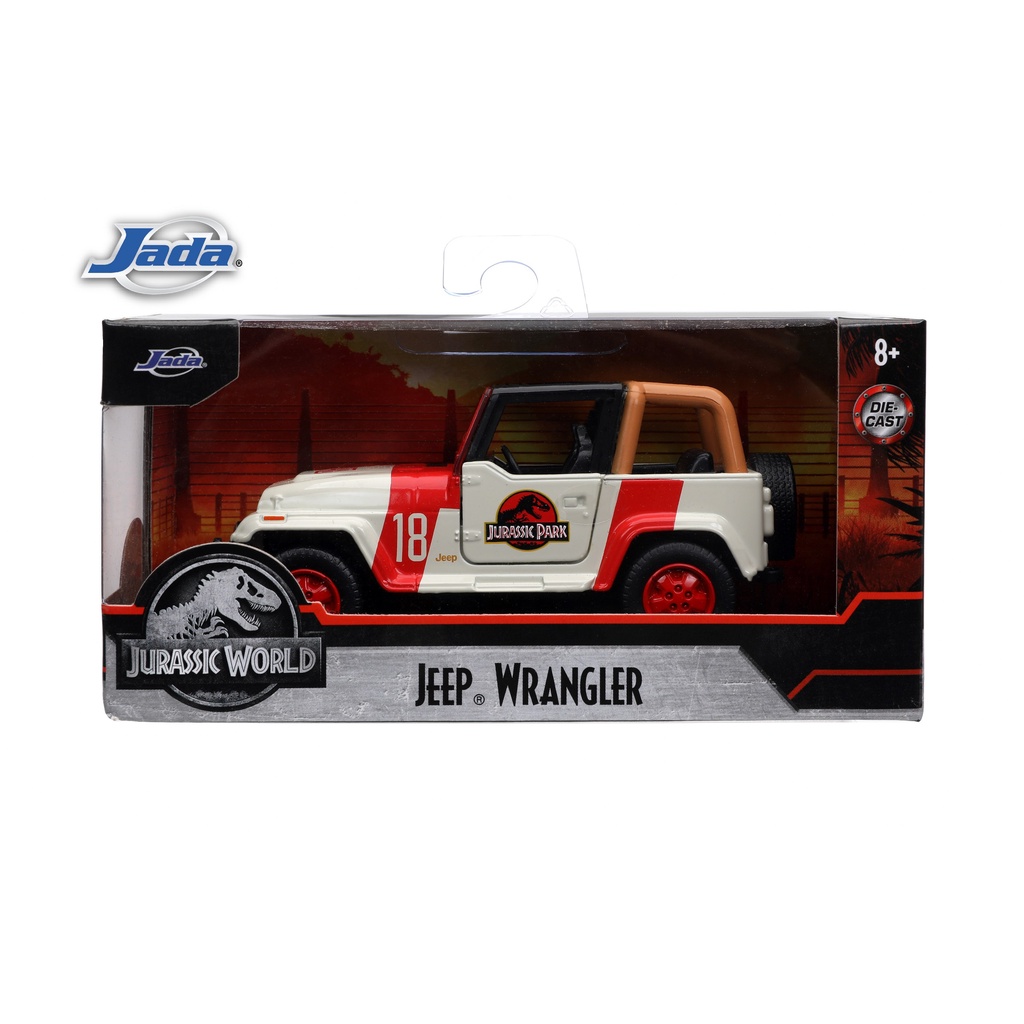 JADA 1:32 JURASSIC WORLD METAL DIE CAST JEEP WRANGLER (BEIGE) CAR MODEL ...
