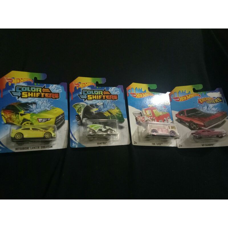 Hot Wheels COLOR SHIFTERS VAMPYRA MITSUBISHI LANCER EVOLUTION Shopee