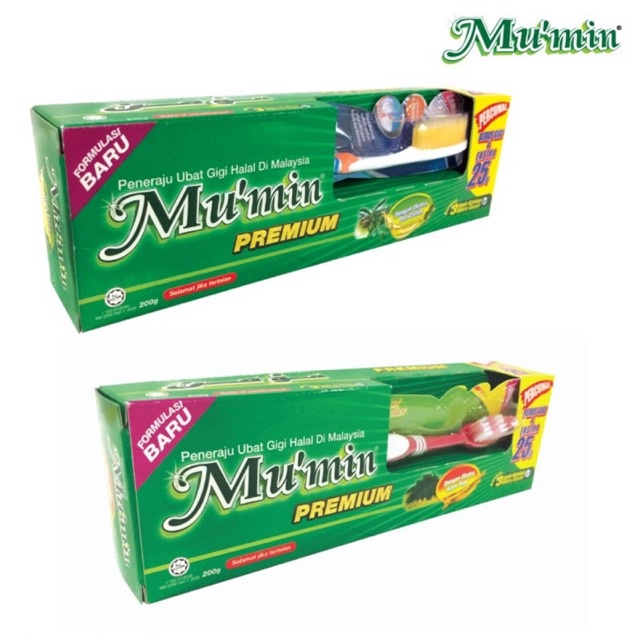 Mu’min Mukmin Premium Toothpaste Ubat gigi 175gm Percuma berus gigi ...