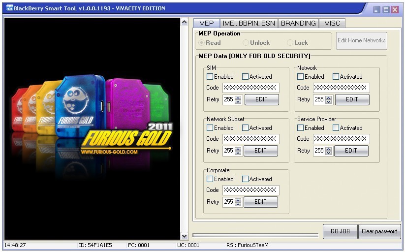 Boîte Furious Gold - Outil Flash/déblocage Téléphone Avec Packs 1 à 8 Et 11