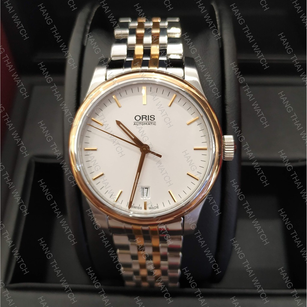 ORIS CLASSIC DATE WHITE DIAL UNISEX 37MM 733 7578 4351 Shopee