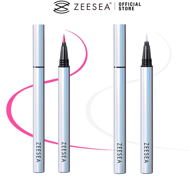 ZEESEA White Eyeliner Liquid Eyeliner Waterproof Waterproof Flat Head Long Lasting Highly