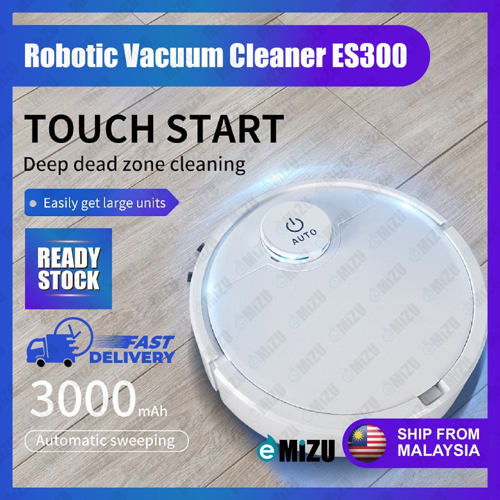 ES300 Rechargeable Smart Robot Vacuum Cleaner 3 in 1 Auto Smart
