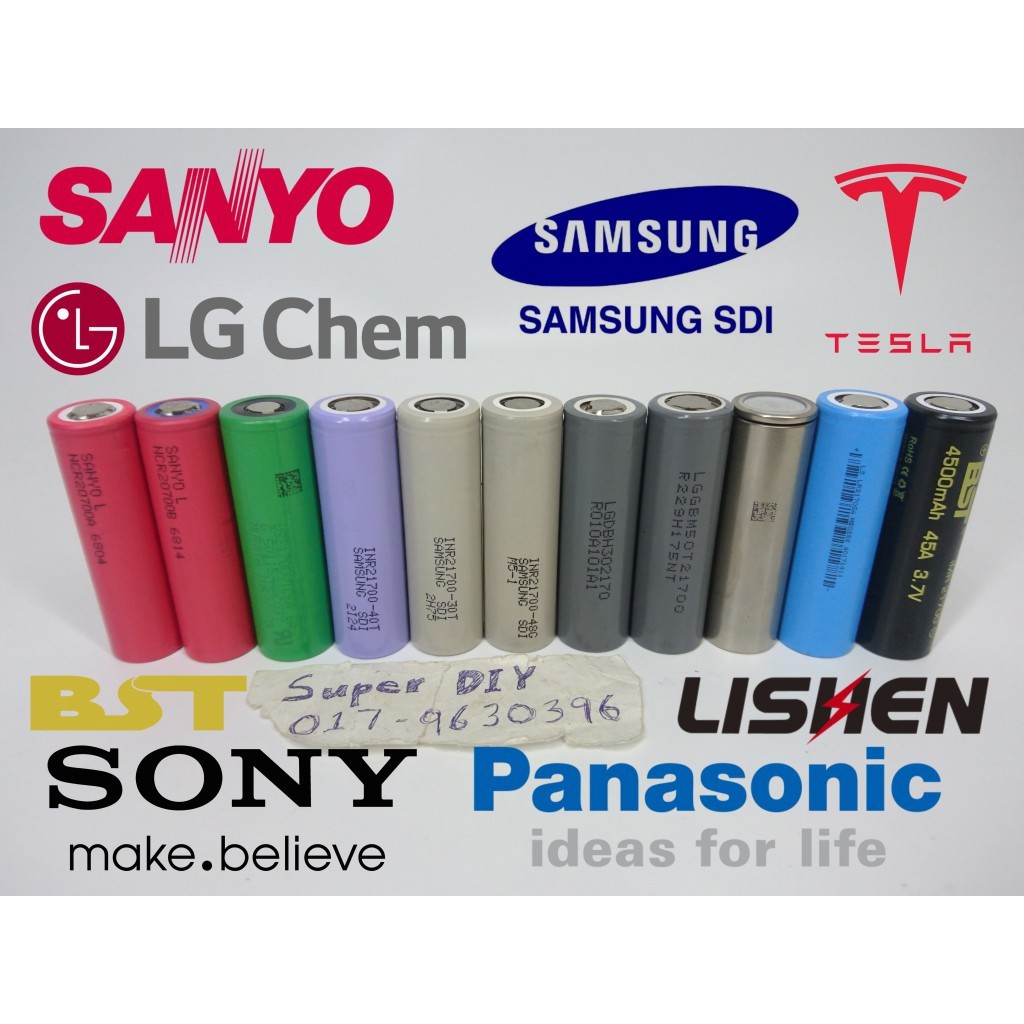 AUTHENTIC ORIGINAL 21700 20700 Li ion 3.7V lithium ion rechargeable for ...
