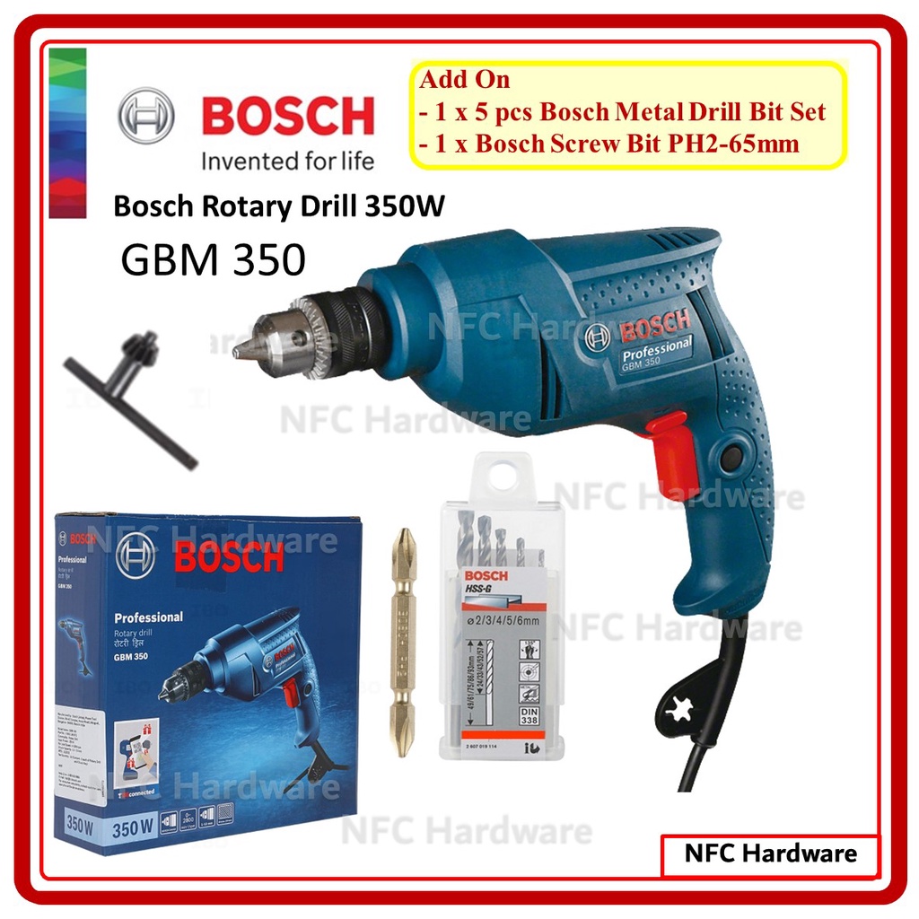 Bosch on sale 350w drill