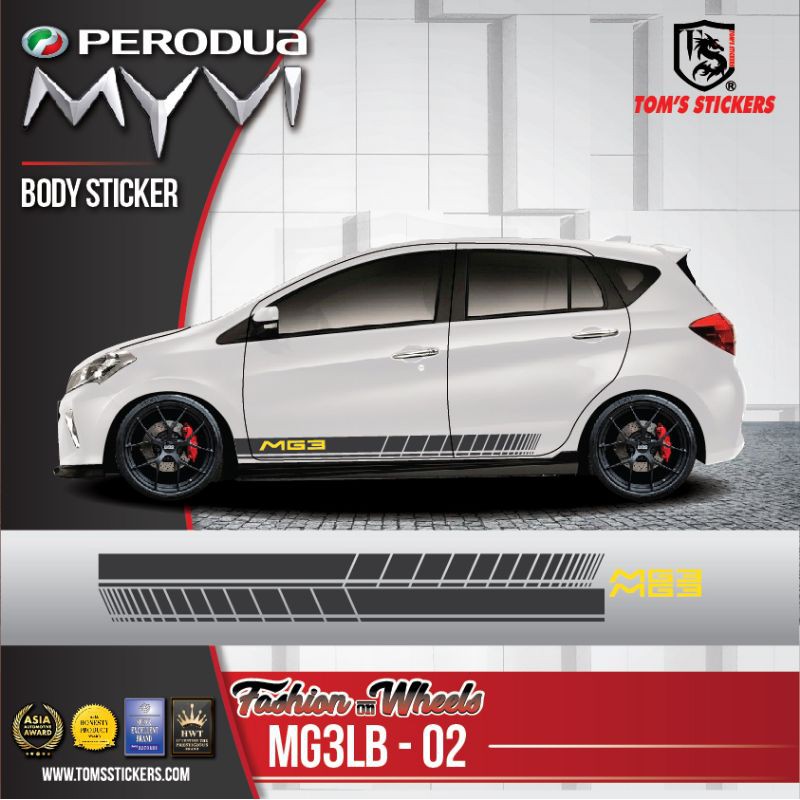 🔥Myvi 2020 body sticker set🔥 | Shopee Malaysia