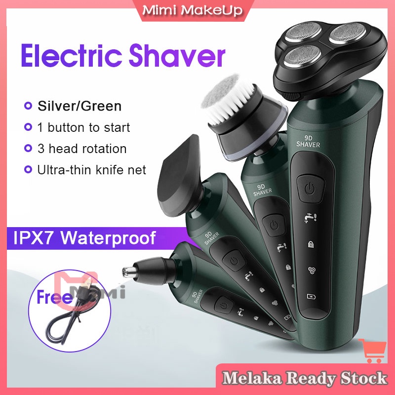 Electric Shaver USB Rechargeable Men's Face Razor 9D Multifunction ...