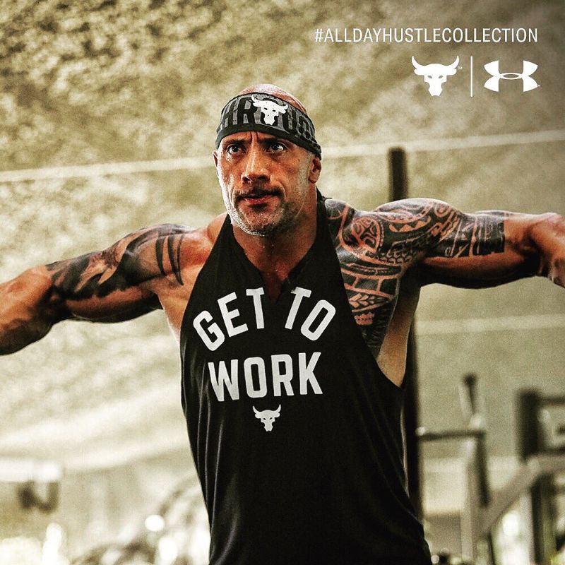 The rock 2025 headband under armour