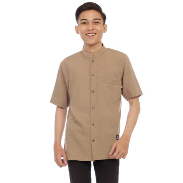 Kemeja koko shirt short sleeve adult men supernova simple latest ez01
