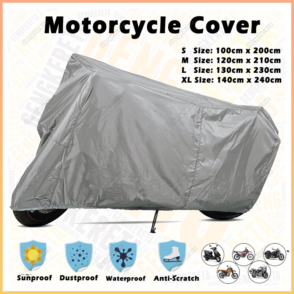 Selimut Motor Motorcycle Motorbike Motor Waterproof Dustproof PEVA UV ...