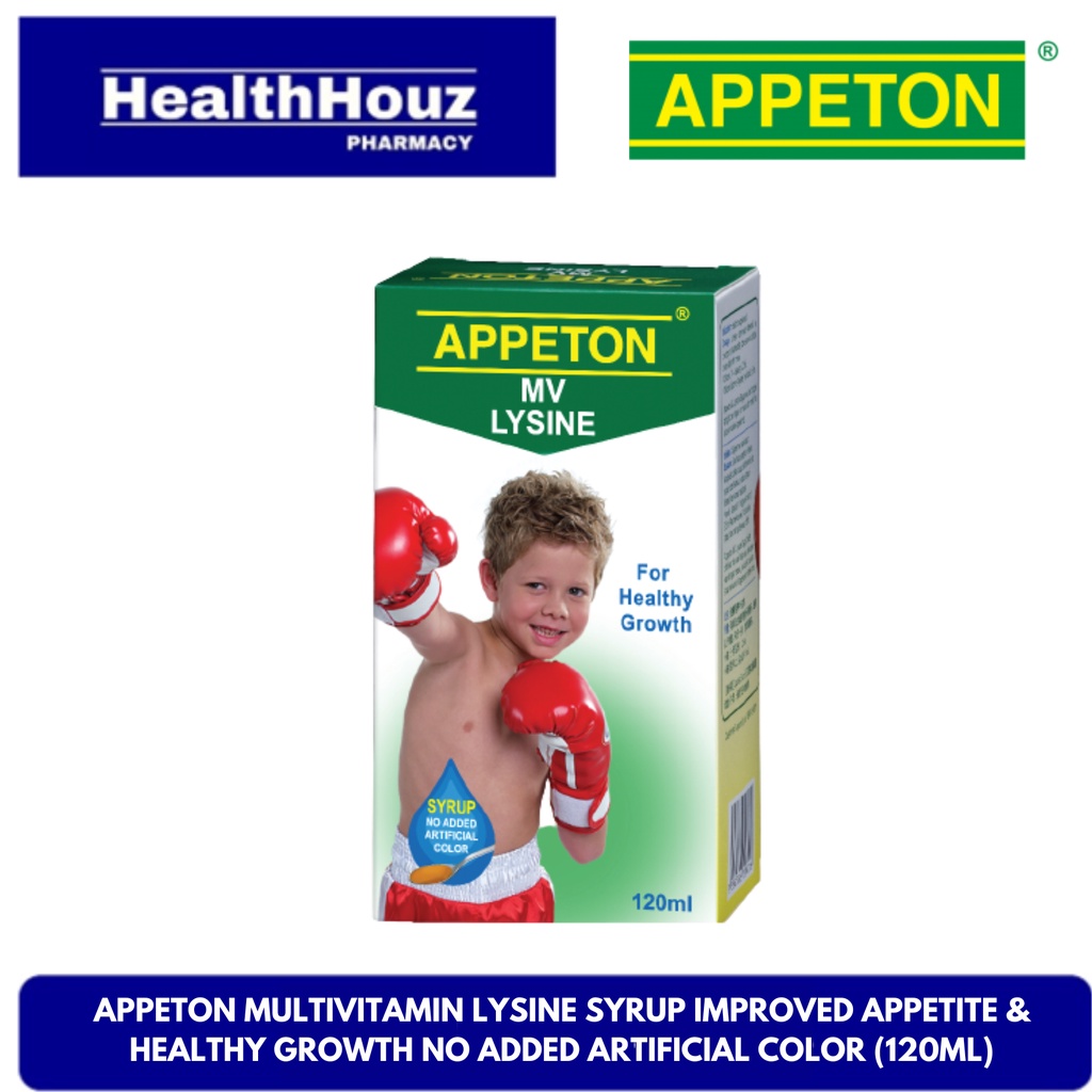 APPETON Multivitamin Lysine Syrup Improved Appetite & Healthy Growth No ...