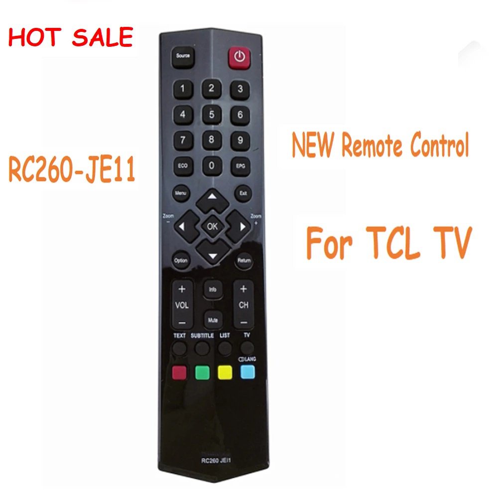 NEW RC260-JE11 Remote Control for TCL TV Suitable with RC260- JC11 JC14 ...