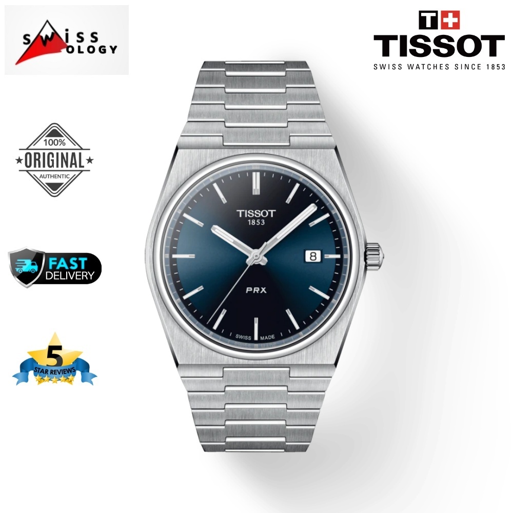 New 100 Original Tissot PRX Blue Dial T137.410.11.041.00