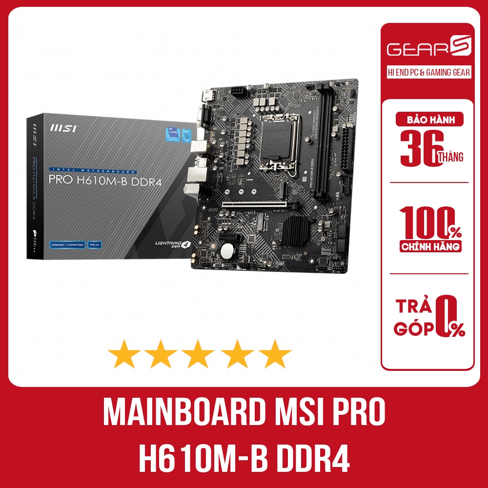 Msi PRO H610M-B DDR4 Motherboard | Shopee Malaysia