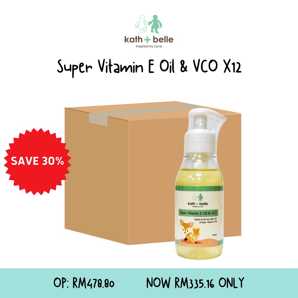 Kath + Belle Super Vitamin E Oil & VCO (12pcs) Shopee Malaysia