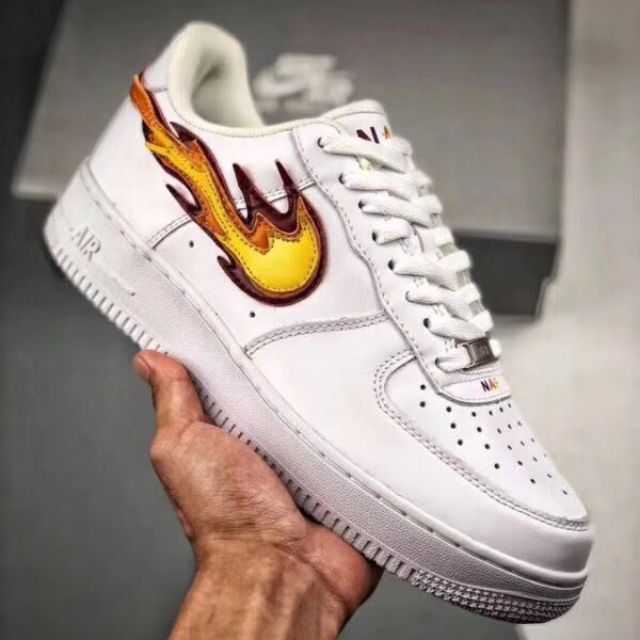 Nike Air Force 100 x NAF Hypebeast Sneakers Flame Sneakers Nike Shoe Shopee Malaysia