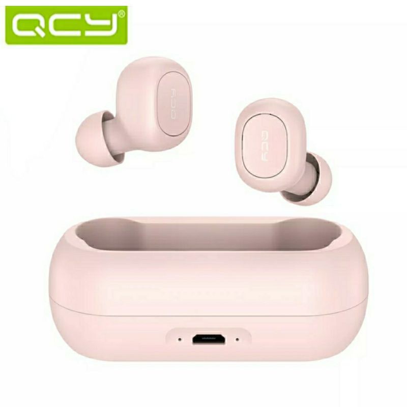 QCY T1C True Wireless Earphones Pink