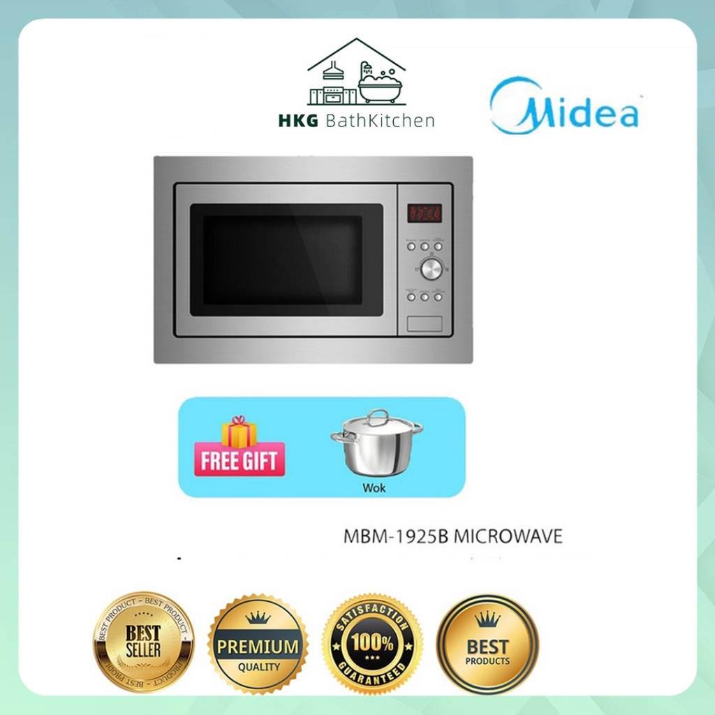 (Midea) MBM-1925B 25L Built In Microwave Oven With Grill Power 1000W ...