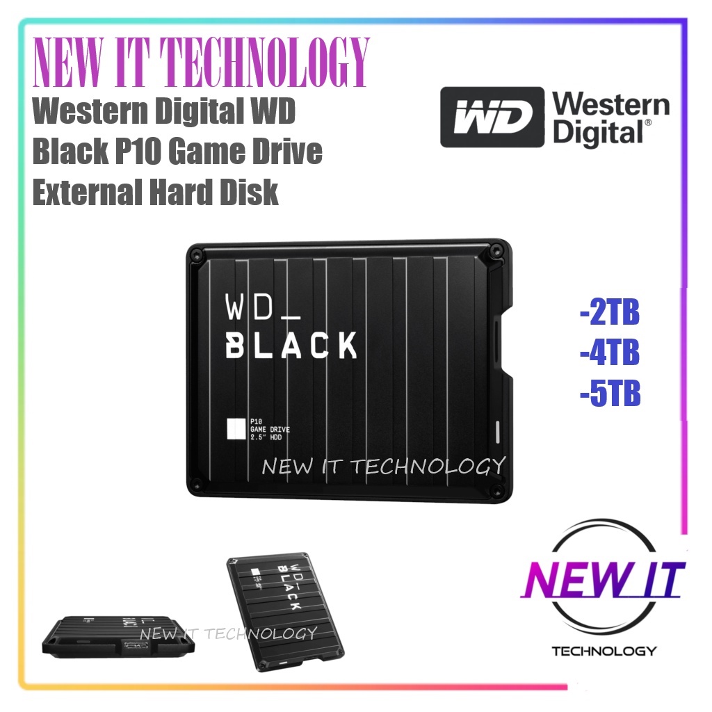Western Digital WD Black P10 Game Drive External Hard Disk Desktop Hub