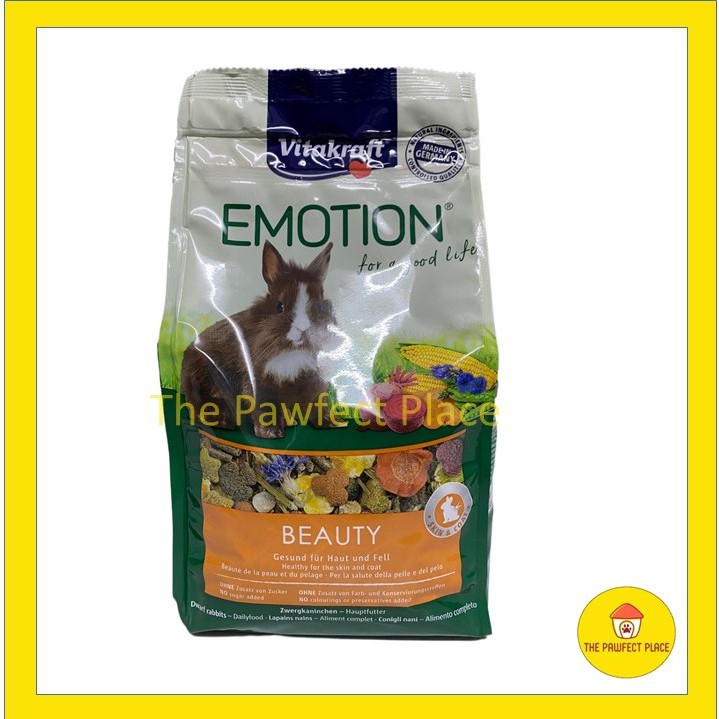 VITAKRAFT Emotion Beauty Selection Makanan Arnab Adult Rabbit 600G ...