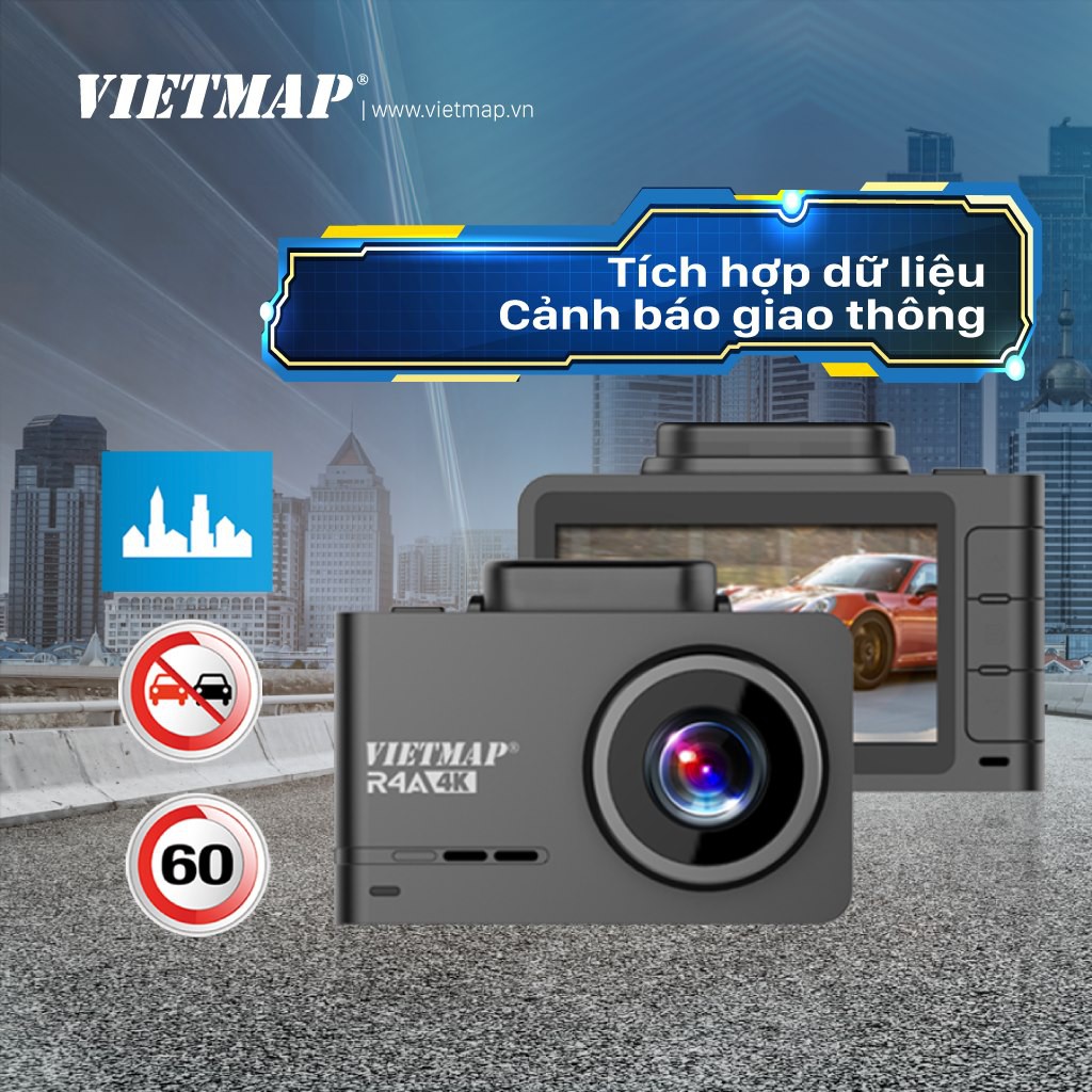 Vietmap R4A car dash cam with AI technology automatically recognizes ...