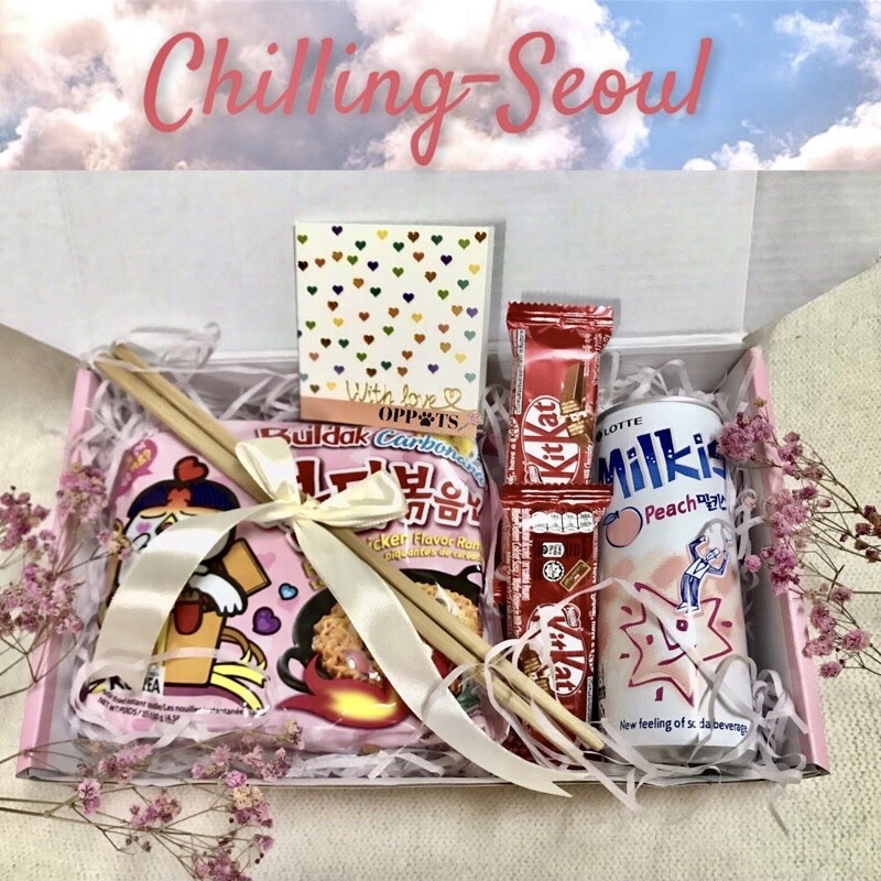 🔥 KOREAN GIFT BOX 🔥SURPRISE BOX BIRTHDAY RAMEN / MILKIS / BIRTHDAY GIFT ...